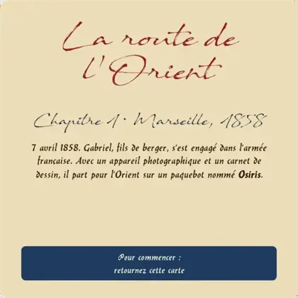 Carte de titre du chapitre I