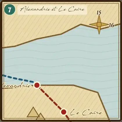 Un plan : Alexandrie et Le Caire